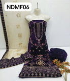 Stuff Best quality soft Velvet Micro 6000 Shirt Havy Zari Embroidery Gala Daman Jall plan velvet trouser with Beautiful Soft Net Embroidery Shawls