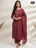 Stuff Khaddi Sussi lining Shirt And Trouser With lining Khaadi Susi dupatta 3PC Dress