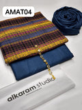 Stuff: Wool special Wool shirt and trouser Heavy indian multi colors jacquard Shawl With neckline 3PC Dress