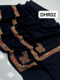 Stuff Pashmina Shawl Elegant And Beautiful Hand Made Kashmiri Embroidery With Block Print Shawl