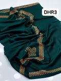 Stuff Pashmina Shawl Elegant And Beautiful Hand Made Kashmiri Embroidery With Block Print Shawl