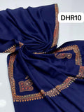 Stuff Pashmina Shawl Elegant And Beautiful Hand Made Kashmiri Embroidery With Block Print Shawl