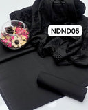 Stuff Leather Peach Simple Shirt And Trouser Along With Leather Peach Velvet Straps bunches Style Shawl 3PC Dress