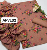 Khadder computer embroidery 🪡 bench boti gall shirt with plan trouser along bench boti gall style Dupatta 3pcs Dress