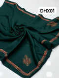 Stuff Pashmina Shawl Elegant And Beautiful Hand Made Kashmiri Embroidery With Block Print Shawl