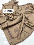 Stuff Pashmina Shawl Elegant And Beautiful Hand Made Kashmiri Embroidery With Block Print Shawl