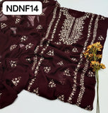 STuff Soft Bamber CHiffon Handmade LCD Gotta Embroidry Shirt And Dupatta 2PC Dress