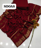 Pure Linen Tarkashi Jacquard  Banarsi Patti Shawl