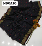 Pure Linen Tarkashi Jacquard  Banarsi Patti Shawl