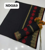 Pure Linen Tarkashi Jacquard  Banarsi Patti Shawl