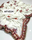 Swiss lawn Hand made Balochi 4 border boti gall full Chaddar