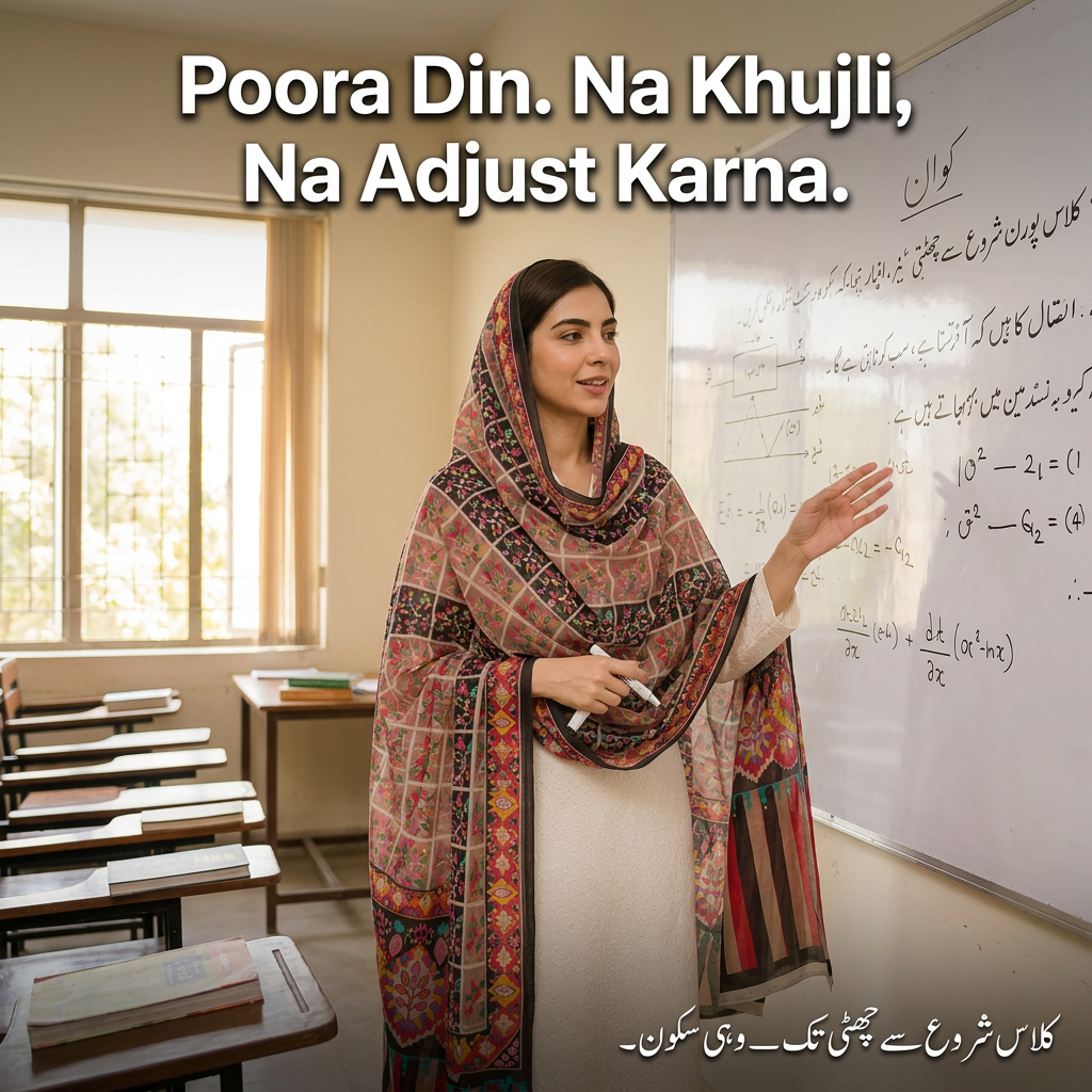 Ab Class Mein Sirf Teaching Par Dhyan — Chaddar Ki Fikr Nahi