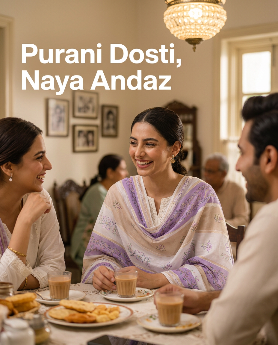 Purani Dosti Ho Ya Nayi Mehfil, Andaaz Hamesha Sahi Rehta Hai