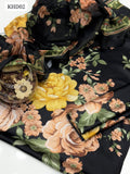 Soft Shamoze Silk Fabric Digital Flower Print Shirt And Trouser Along With Soft Silk Digital Print Dupatta 3 Pcs Dress